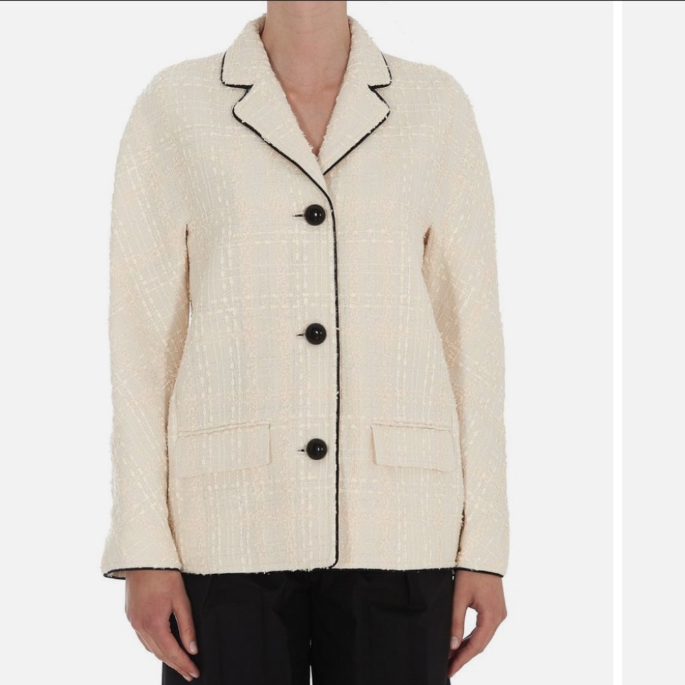 Tory Burch Plaid Tweed Jacket Size 6